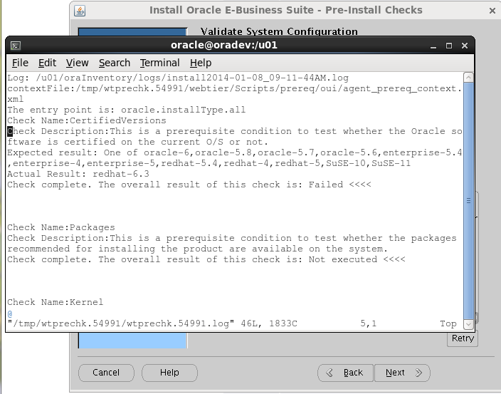 Pre-install checks on RHEL Linux 6.3 failed | ORAERP.COM - Blogs